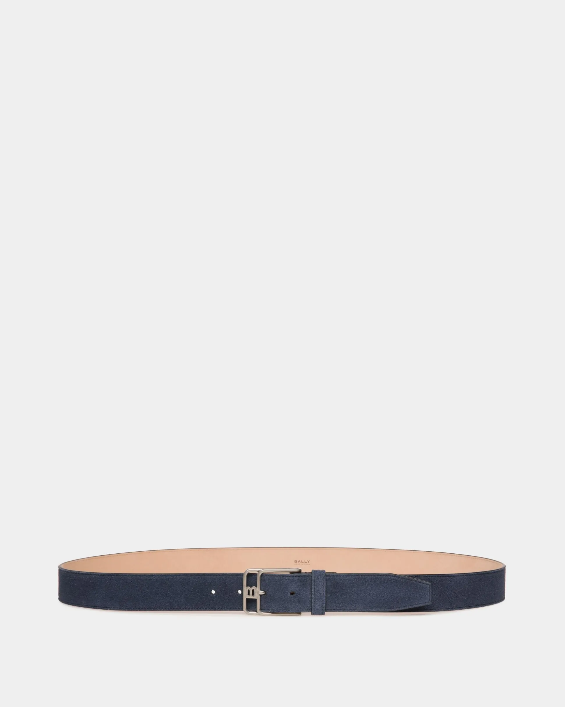 Brett 35 Mm Gürtel Aus Veloursleder In Navy Blue