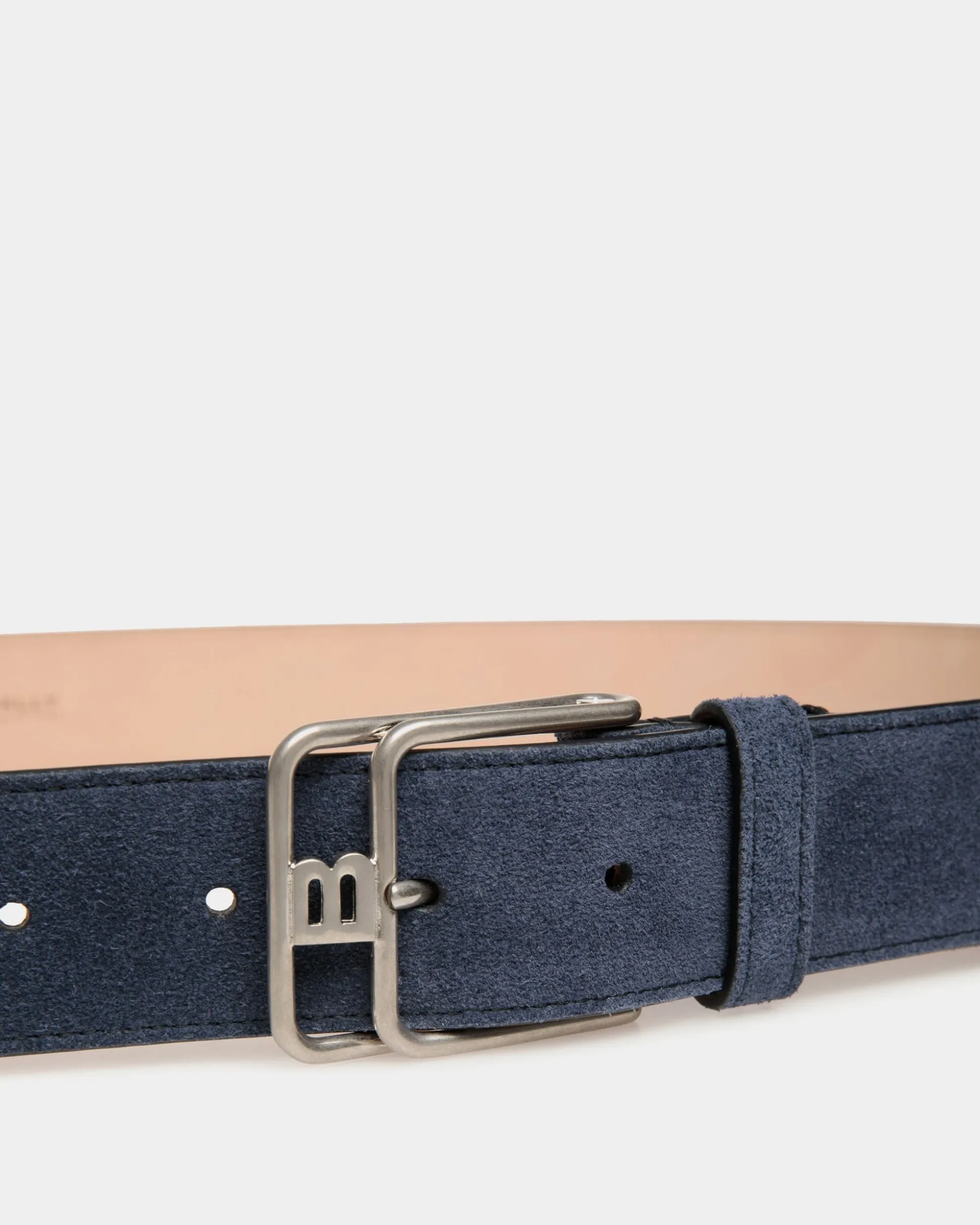 Brett 35 Mm Gürtel Aus Veloursleder In Navy Blue