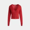 Cardigan Aus Kaschmir In Candy Red