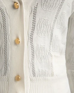 Cardigan Aus Seidenmischung In Beige