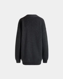 Cardigan Aus Wolle In Dunkelgrau