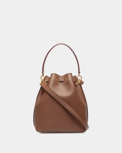 Code Beuteltasche Aus Leder In Braun