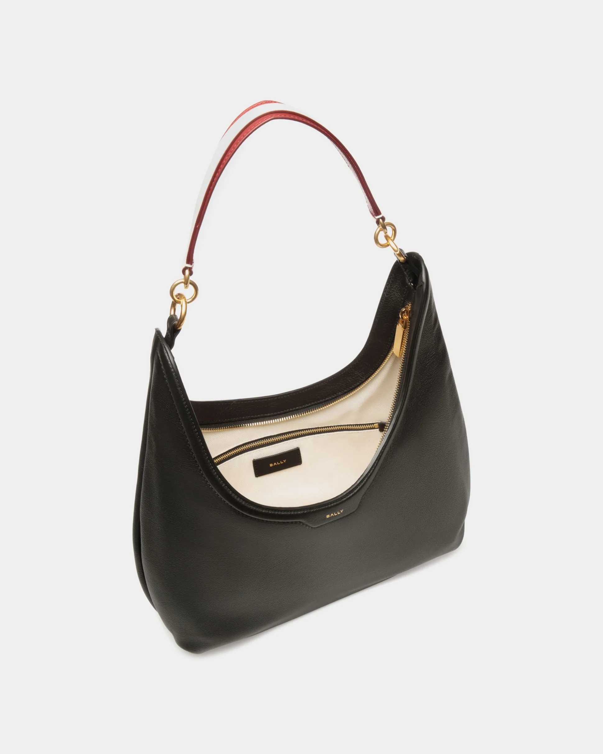 Code Hobo-Tasche Aus Leder In Schwarz