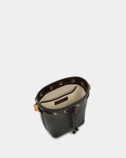 Code Mini-Beuteltasche Aus Leder In Schwarz