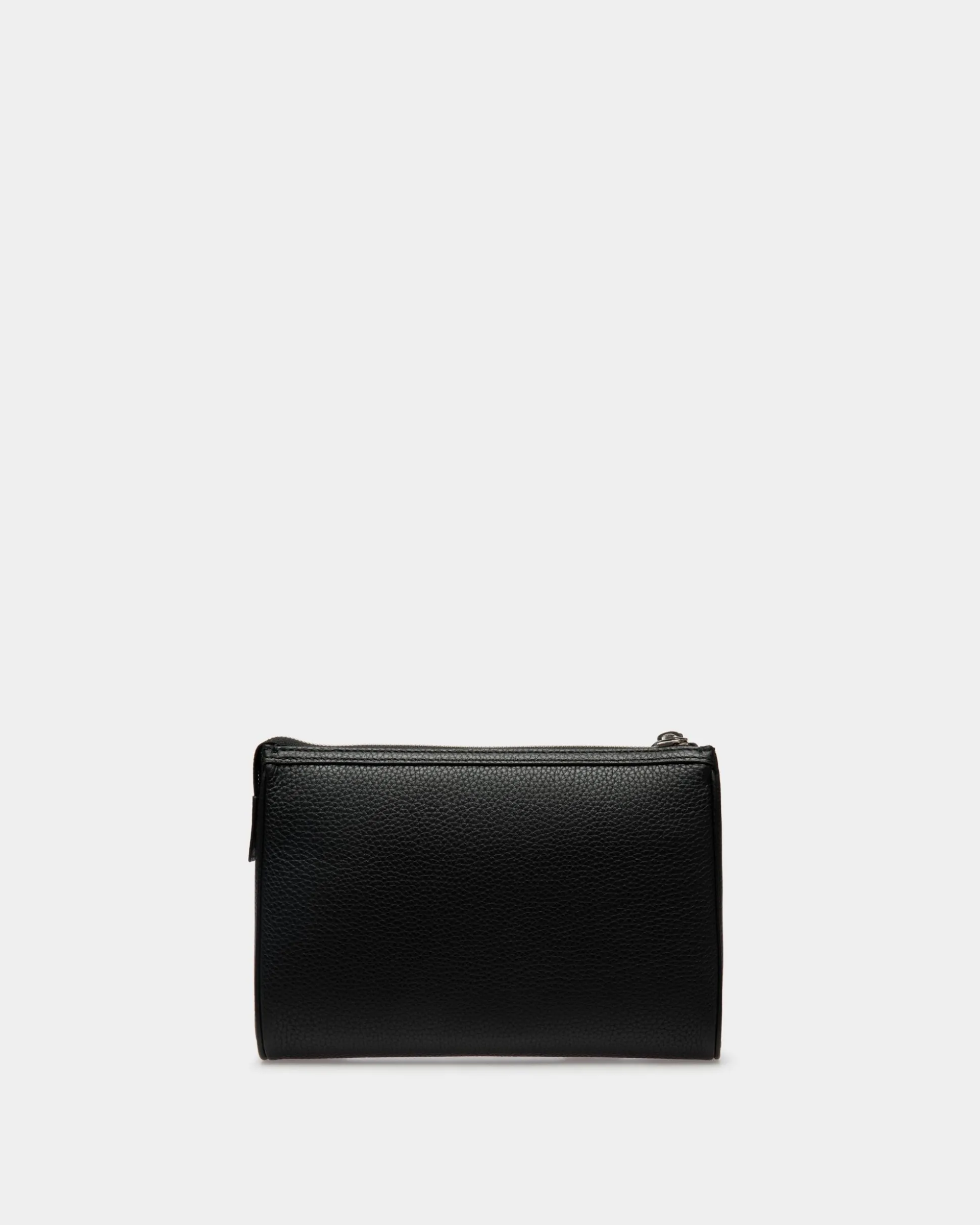 Code Pochette Aus Genarbtem Leder In Schwarz