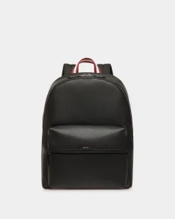 Code Rucksack Aus Genarbtem Leder In Schwarz