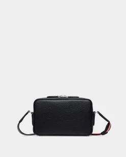 Code Umhängetasche Aus Genarbtem Leder In Navy Blue