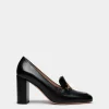 Daily Emblem Pump Aus Schwarzem Leder