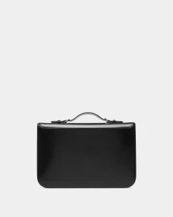 Deco Aktentasche Aus Gebürstetem Leder In Schwarz