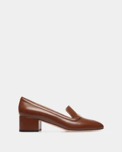 Deco Pump In Braunem Leder