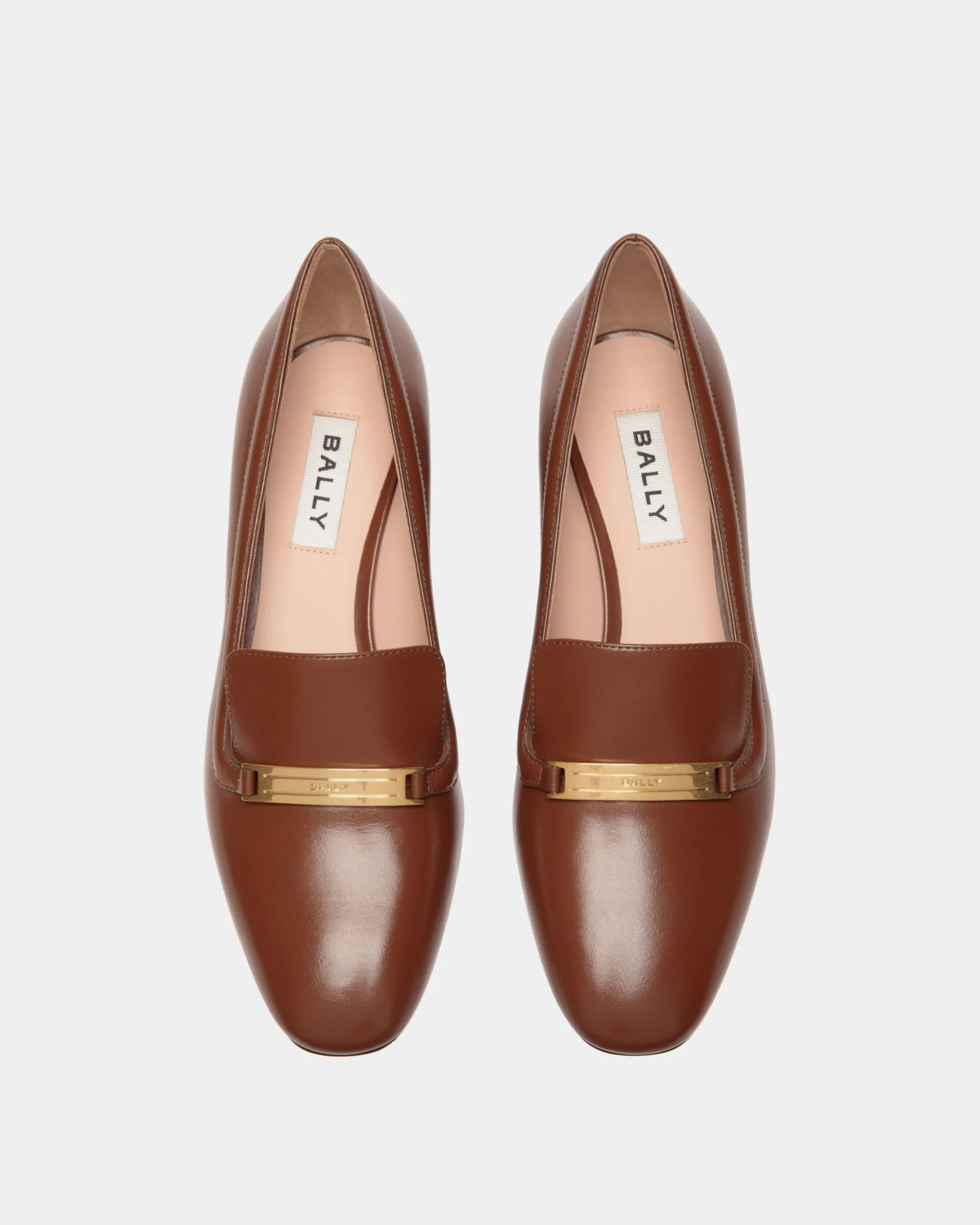 Deco Pump In Braunem Leder