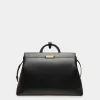 Deco Reisetasche Aus Leder In Schwarz
