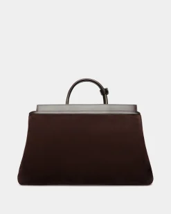 Deco Reisetasche Aus Veloursleder Und Leder In Ebenholz