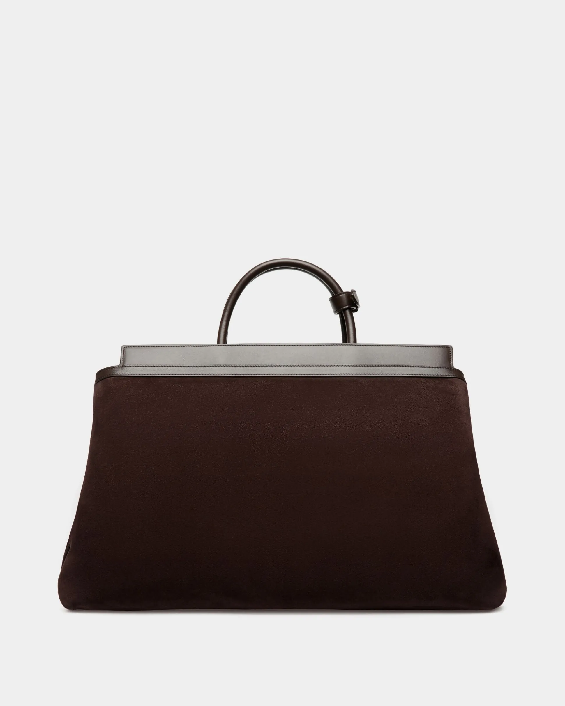 Deco Reisetasche Aus Veloursleder Und Leder In Ebenholz