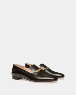 Deco Slipper Aus Leder In Schwarz