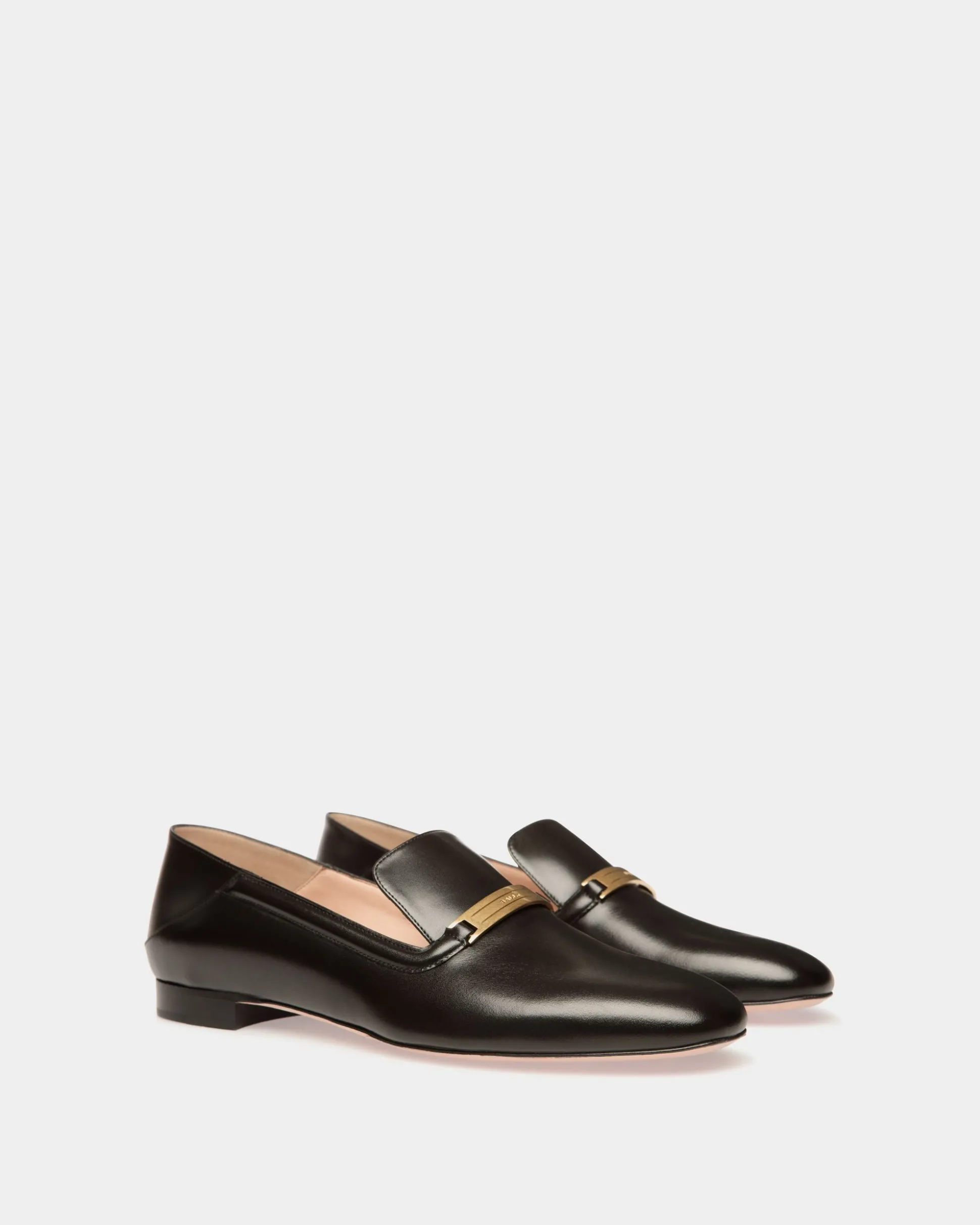Deco Slipper Aus Leder In Schwarz