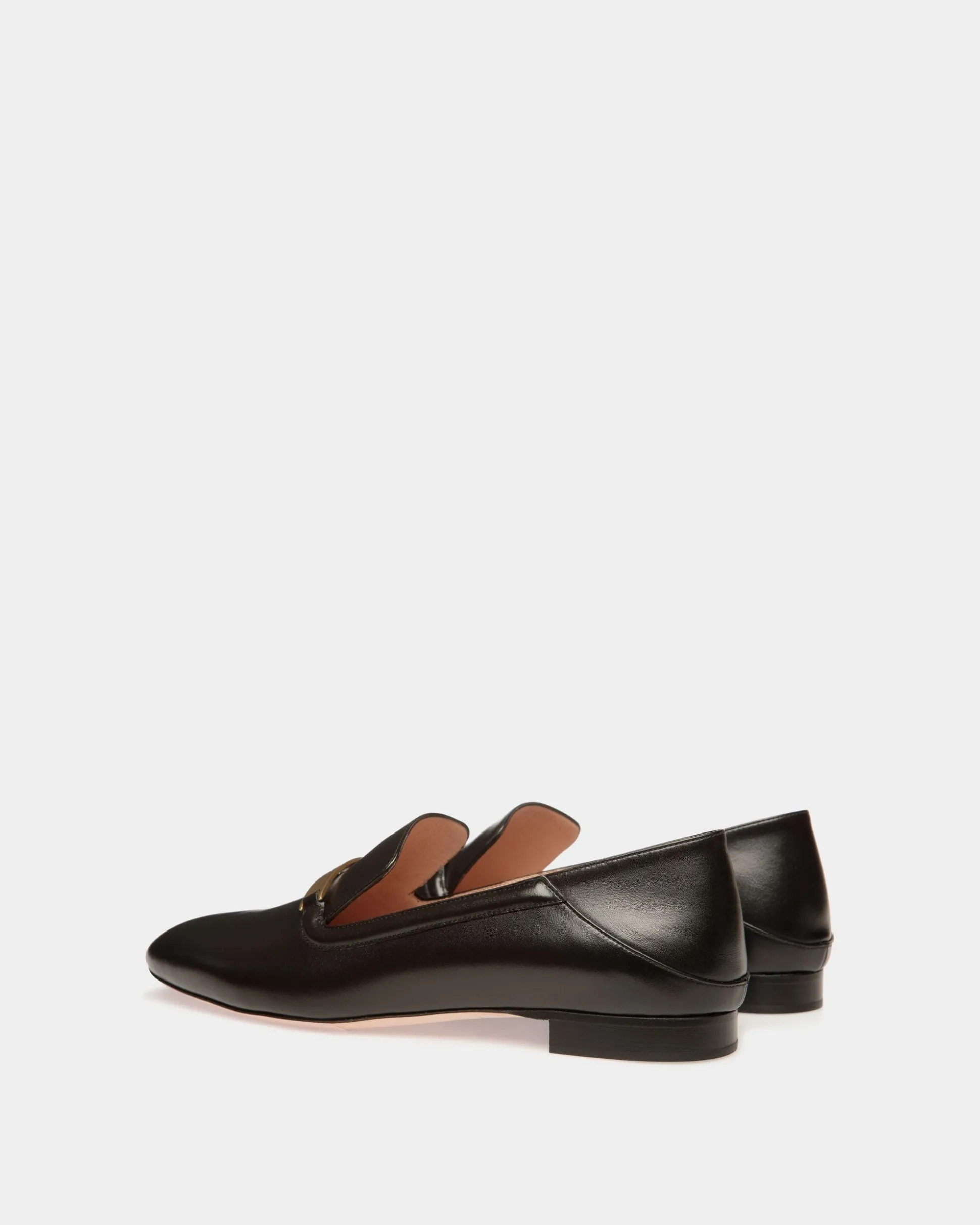 Deco Slipper Aus Leder In Schwarz