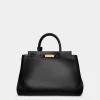 Deco Tragetasche Aus Leder In Schwarz