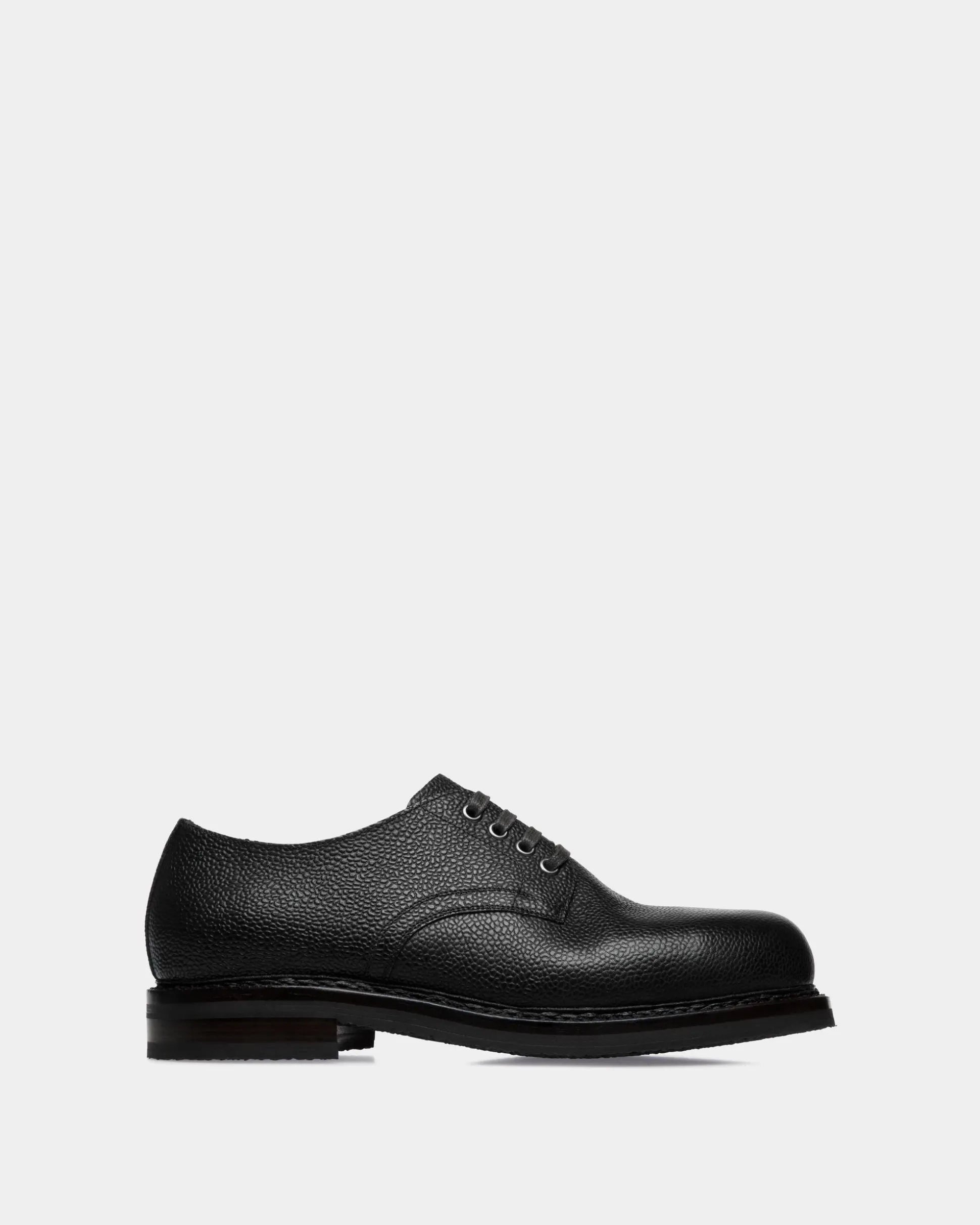 Derbys Norwelt Aus Genarbtem Leder In Schwarz