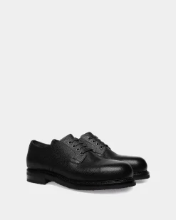 Derbys Norwelt Aus Genarbtem Leder In Schwarz