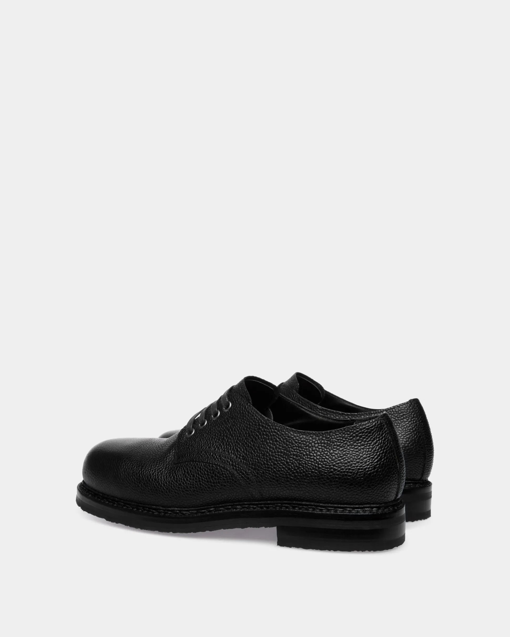 Derbys Norwelt Aus Genarbtem Leder In Schwarz
