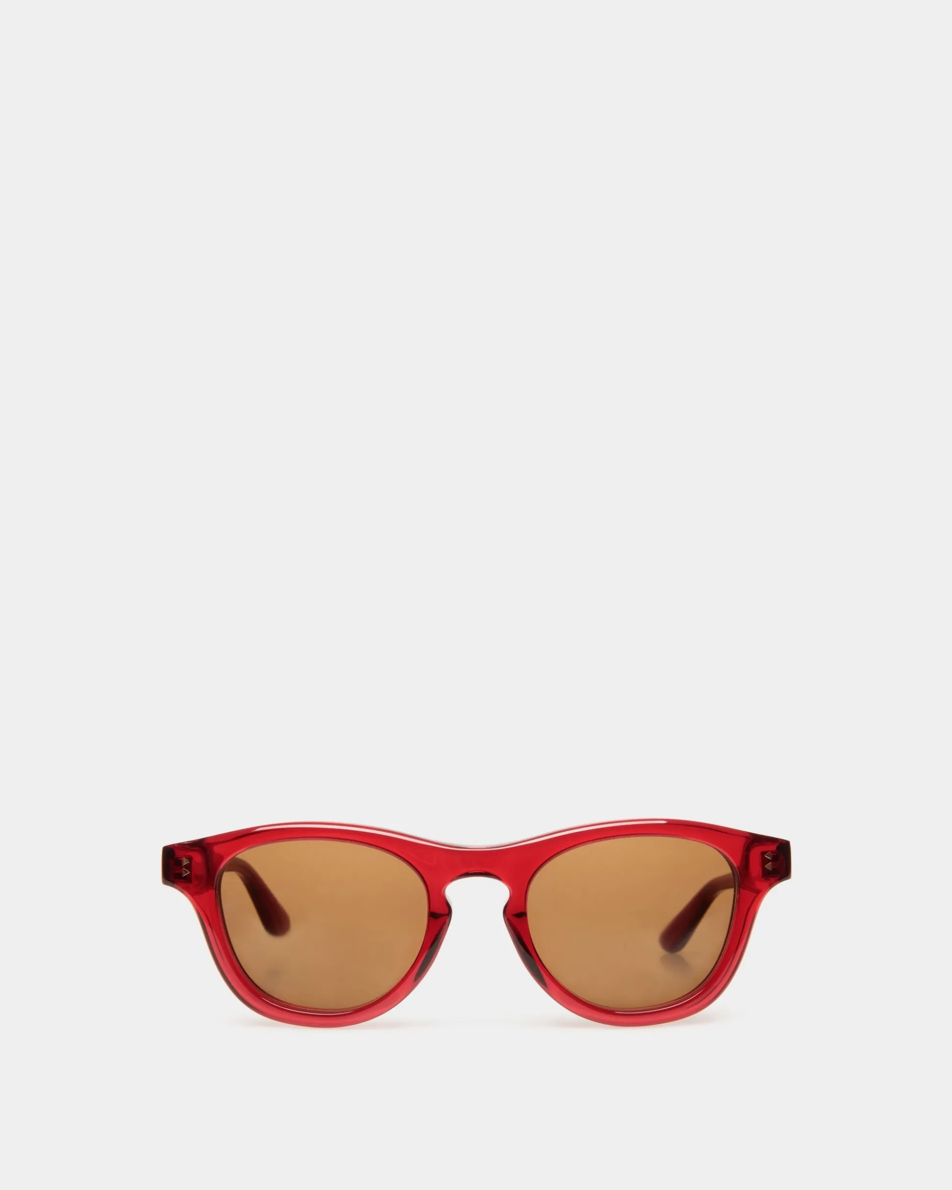 Dieter Sonnenbrille Aus Rotem Acetat