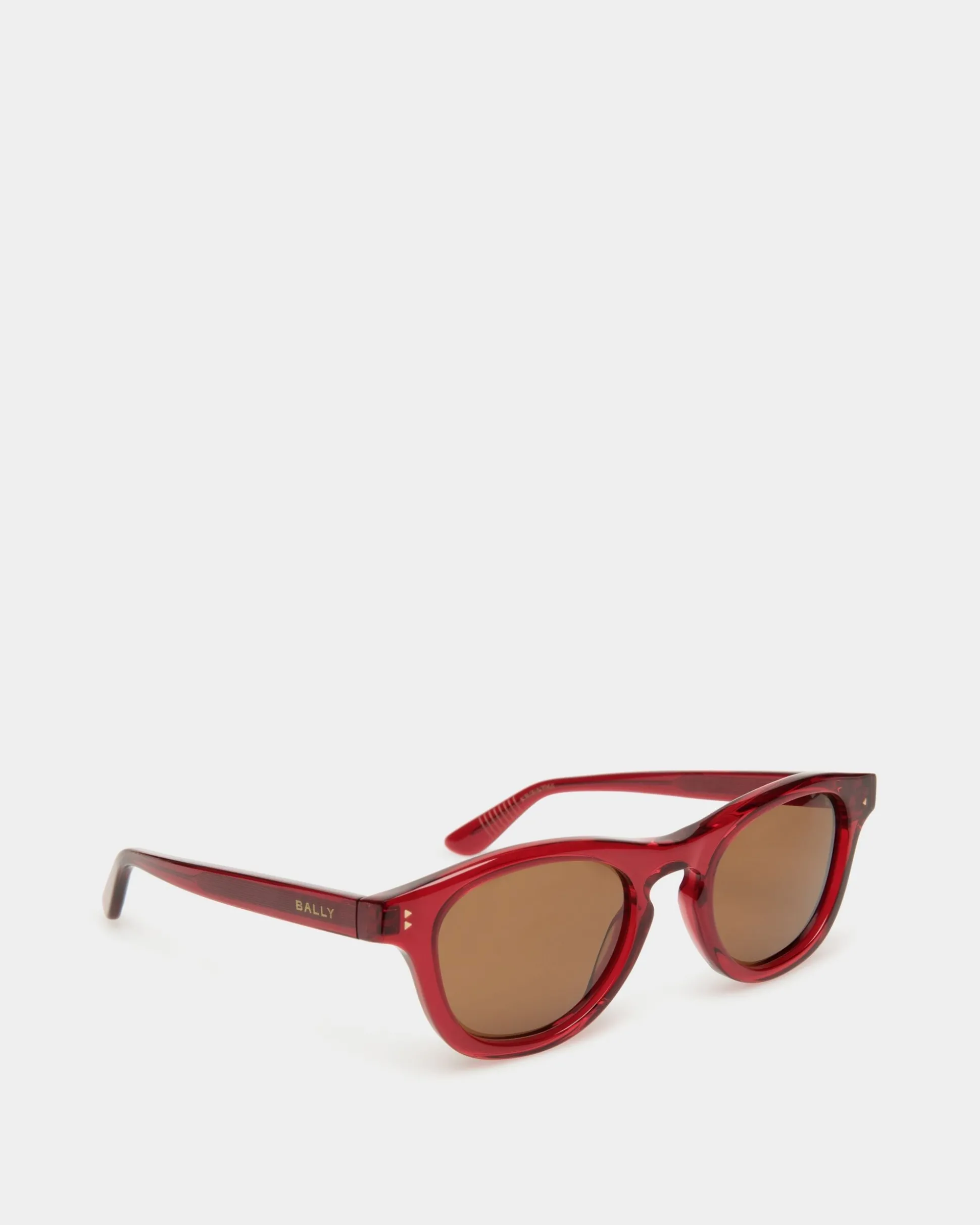 Dieter Sonnenbrille Aus Rotem Acetat