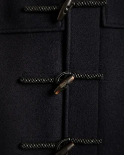 Duffelcoat Aus Wolle In Navy Blue
