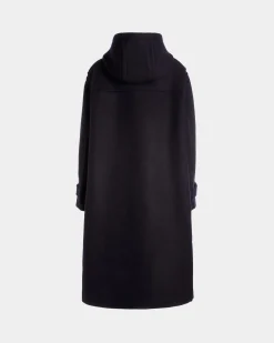 Duffelcoat Aus Wolle In Navy Blue