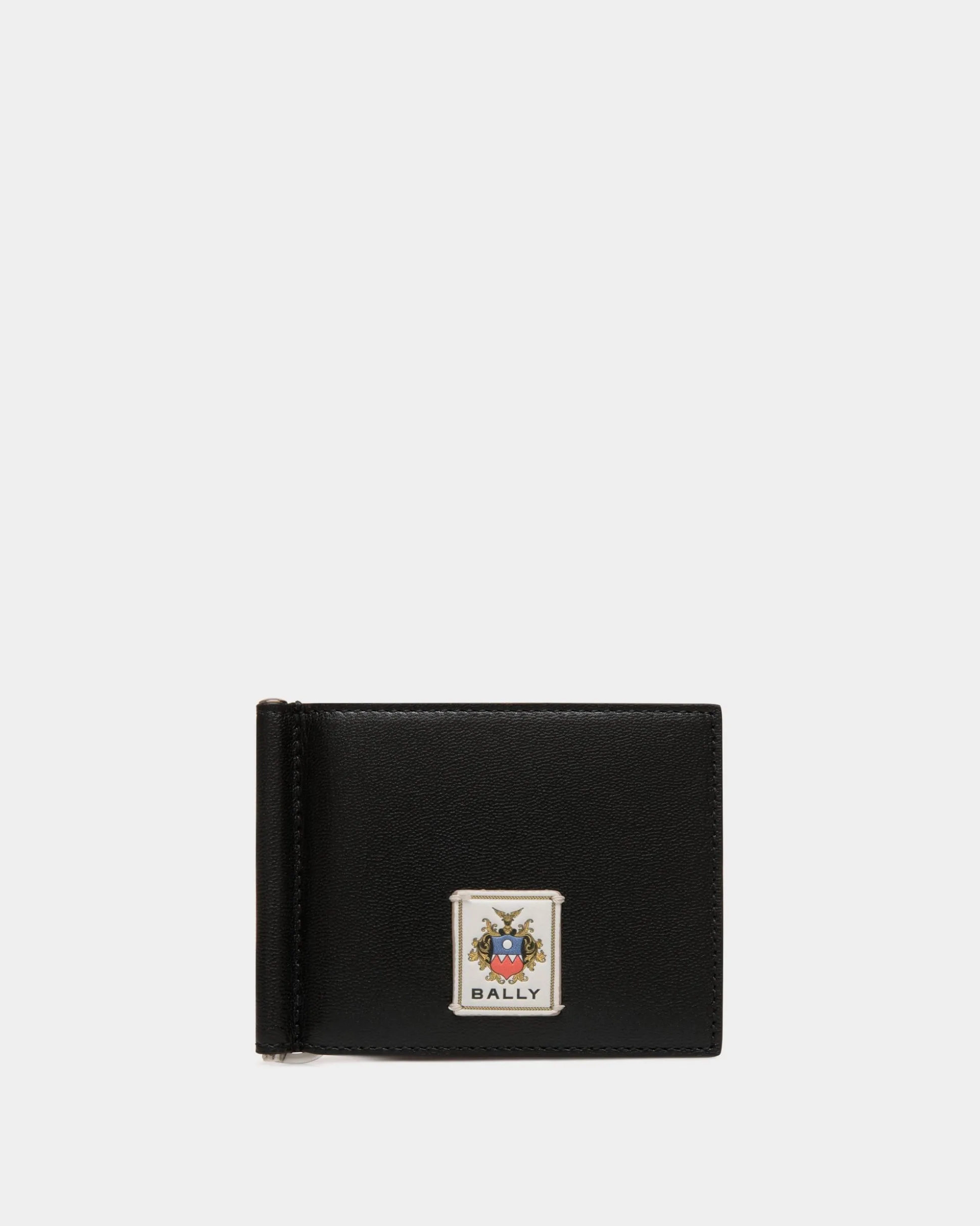Easy Bally Bifold In Black Leather