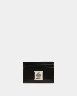 Easy Bally Kartenetui Aus Schwarzem Leder