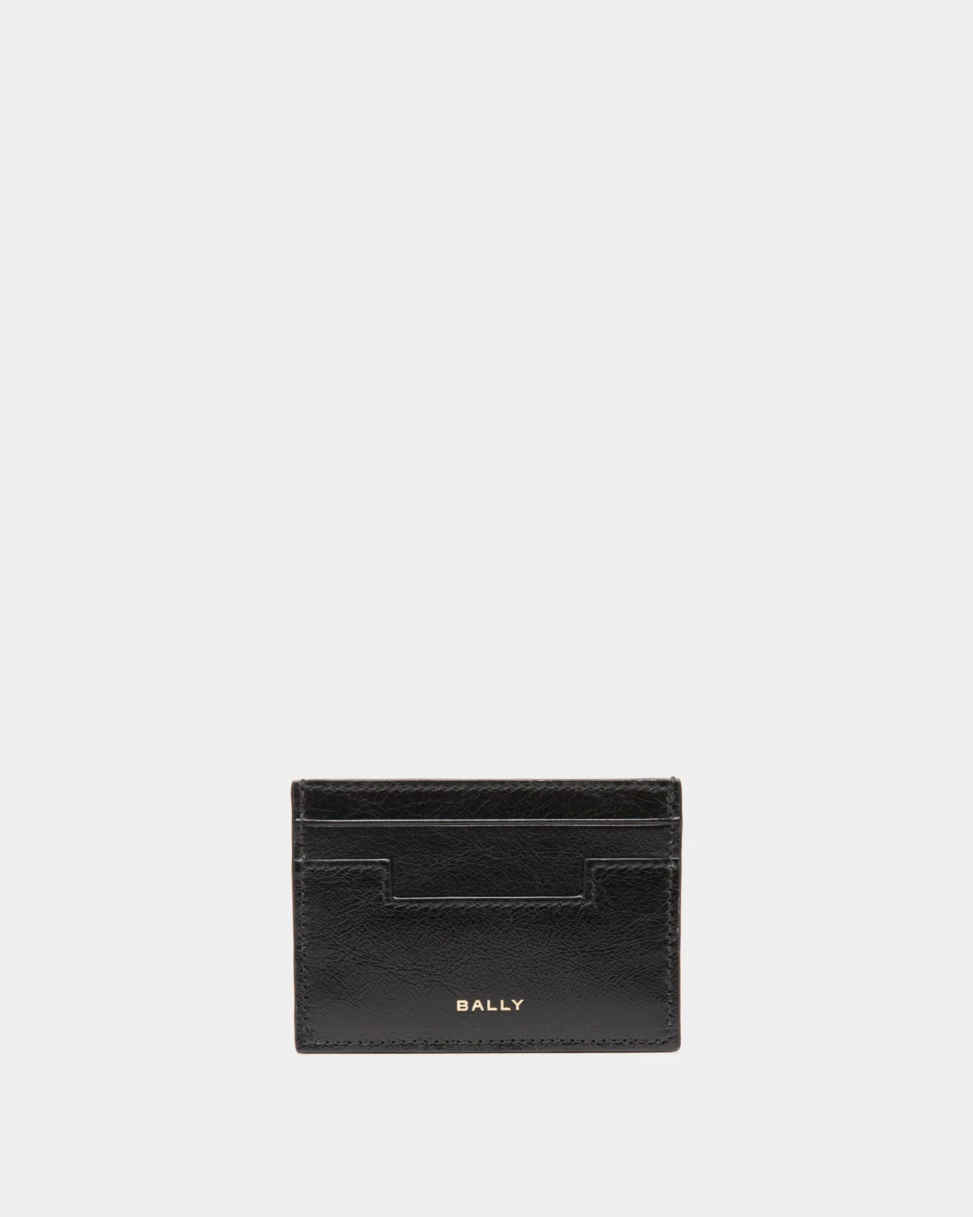 Easy Bally Kartenetui Aus Schwarzem Leder