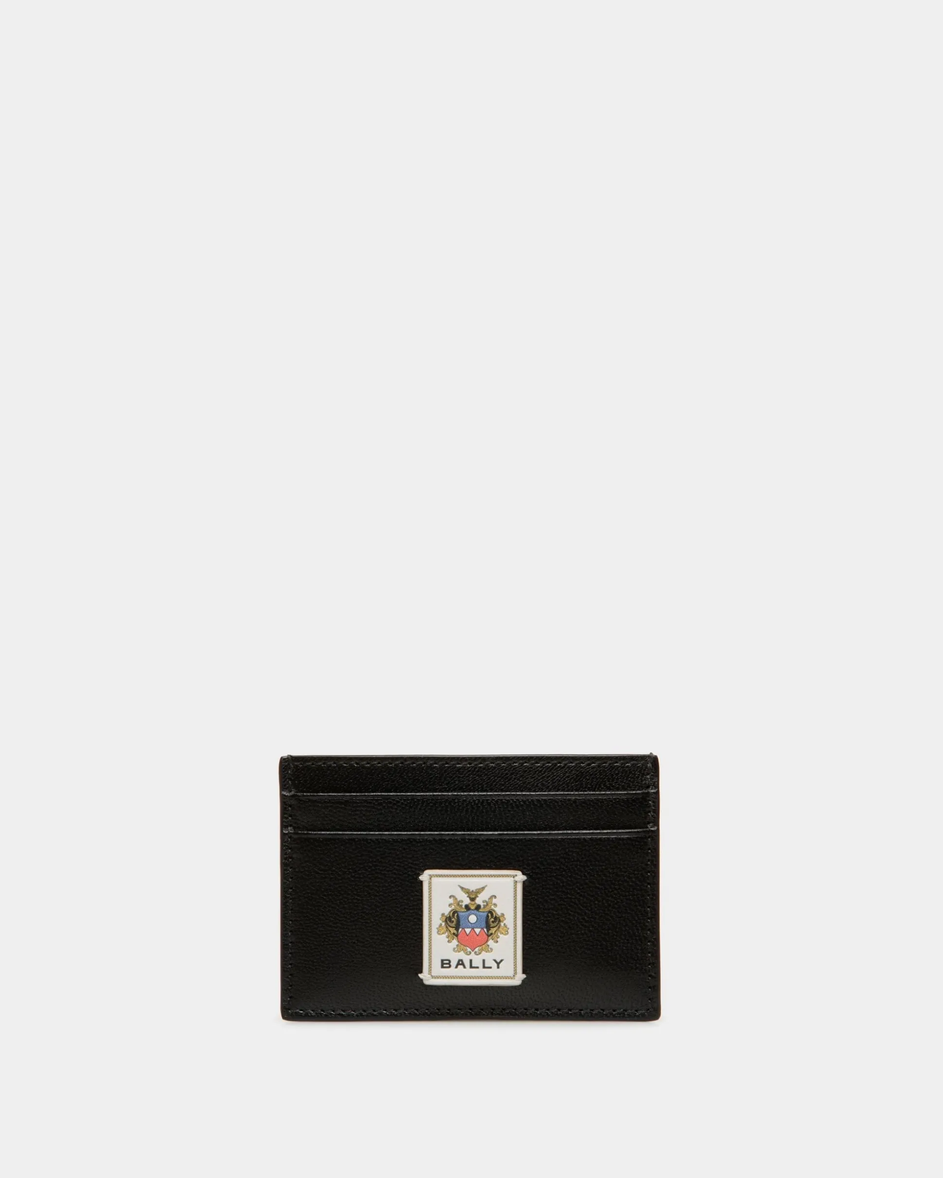 Easy Bally Kartenetui Aus Schwarzem Leder