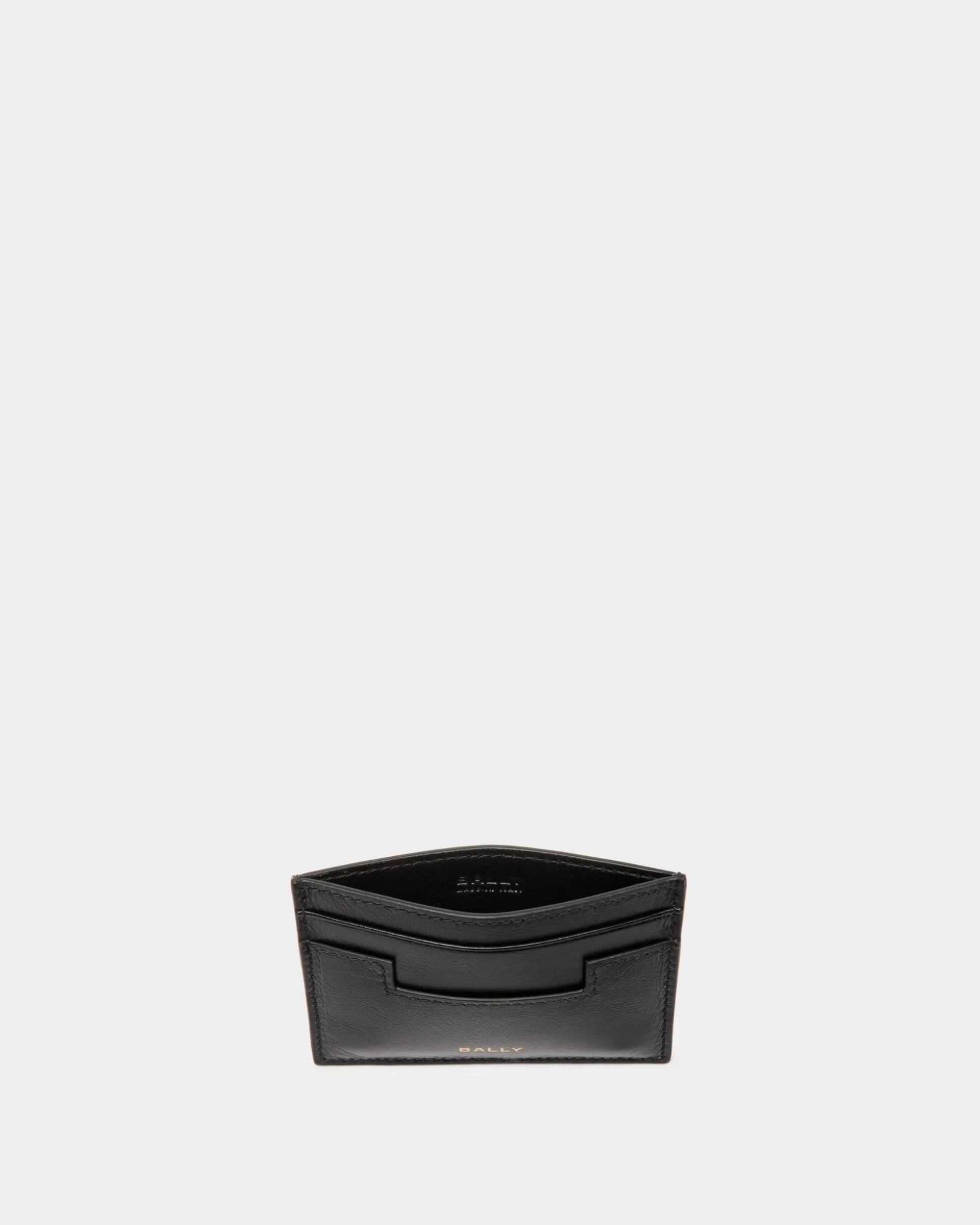Easy Bally Kartenetui Aus Schwarzem Leder