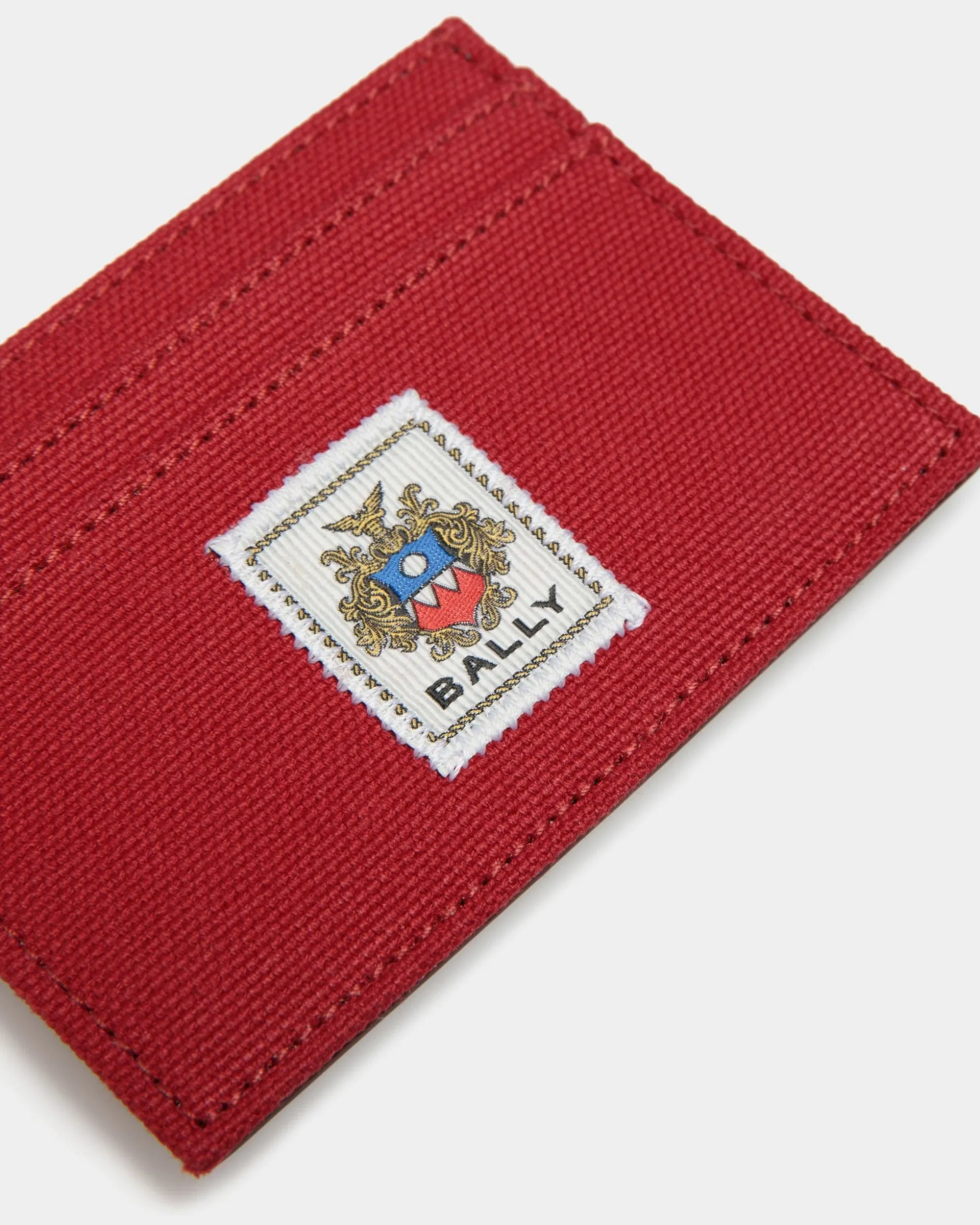 Easy Bally Kartenetui Aus Baumwollcanvas In Candy Red
