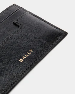 Easy Bally Kartenetui Aus Schwarzem Leder
