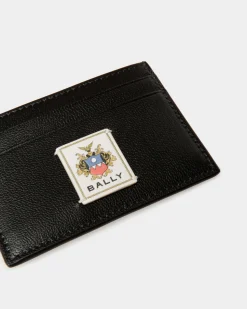 Easy Bally Kartenetui Aus Schwarzem Leder
