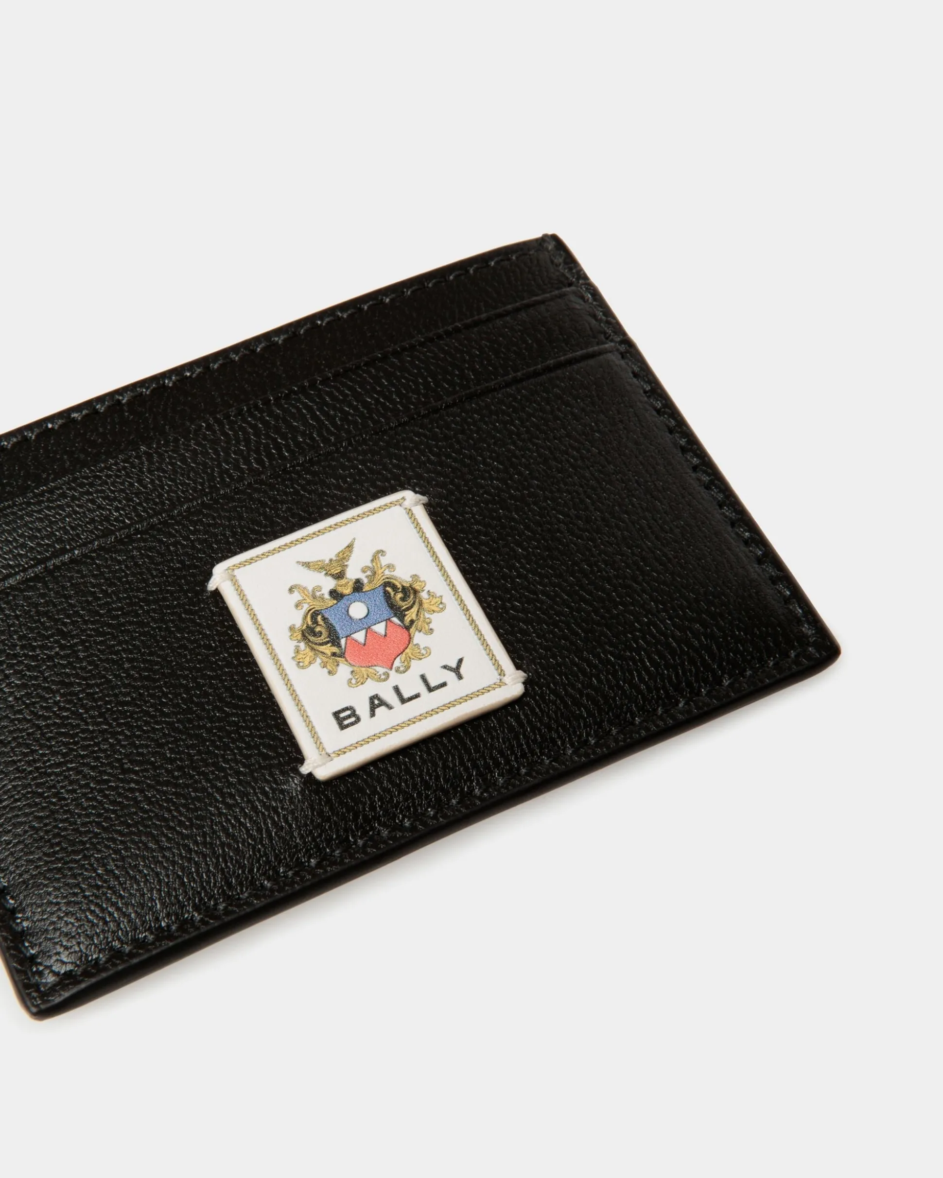 Easy Bally Kartenetui Aus Schwarzem Leder