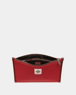Easy Bally Pochette Aus Baumwollcanvas In Candy Red