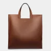 Easy Bally Tragetasche Aus Leder In Braun