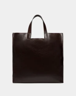 Easy Bally Tragetasche Aus Leder In Ebenholzschwarz