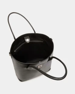 Easy Bally Tragetasche Aus Leder In Schwarz