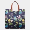 Easy Bally Tragetasche Für Damen Aus Canvas Und Leder Mit Mountain Flower-Print