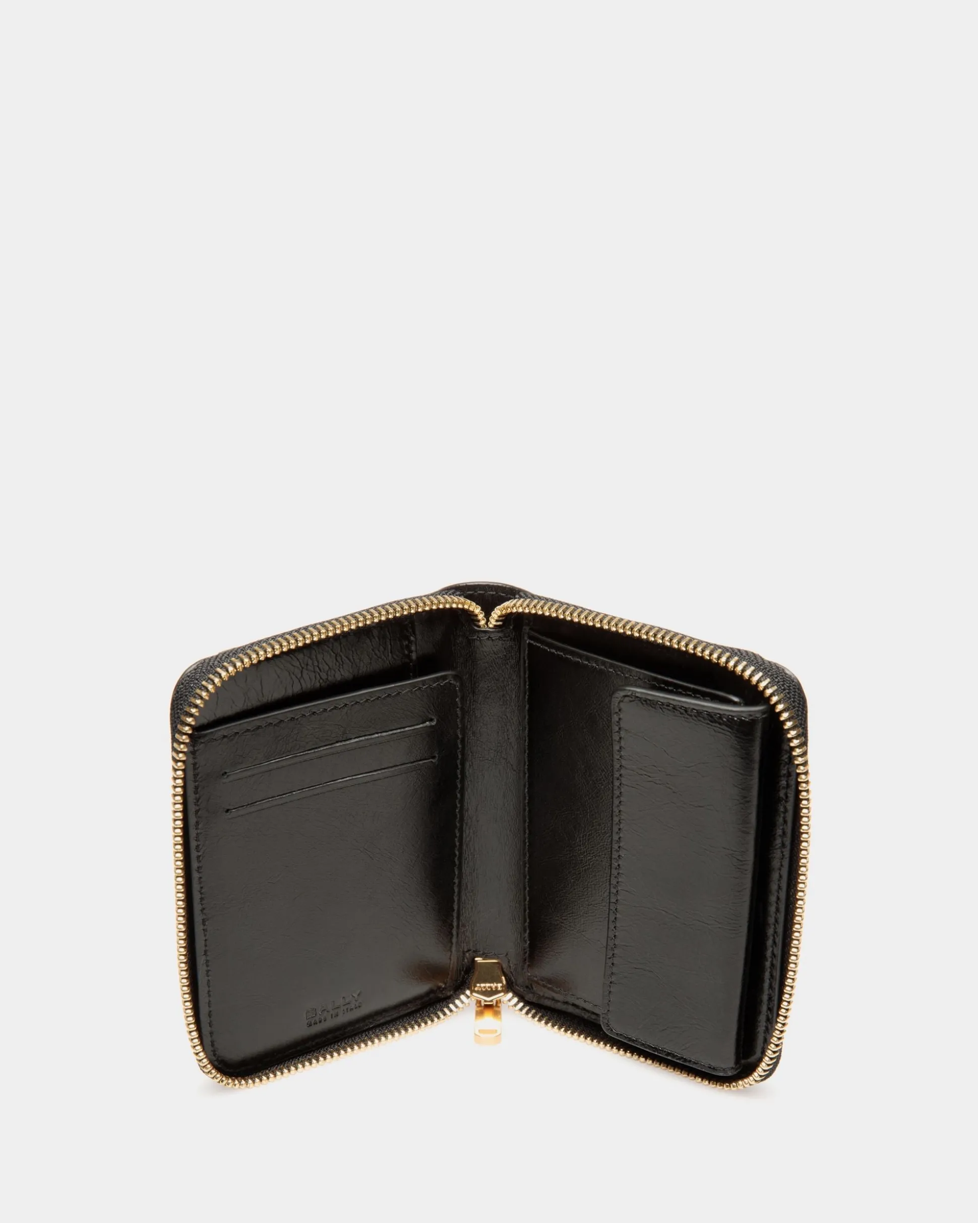 Easy Bally Zweiteilige Brieftasche Aus Leder In Schwarz