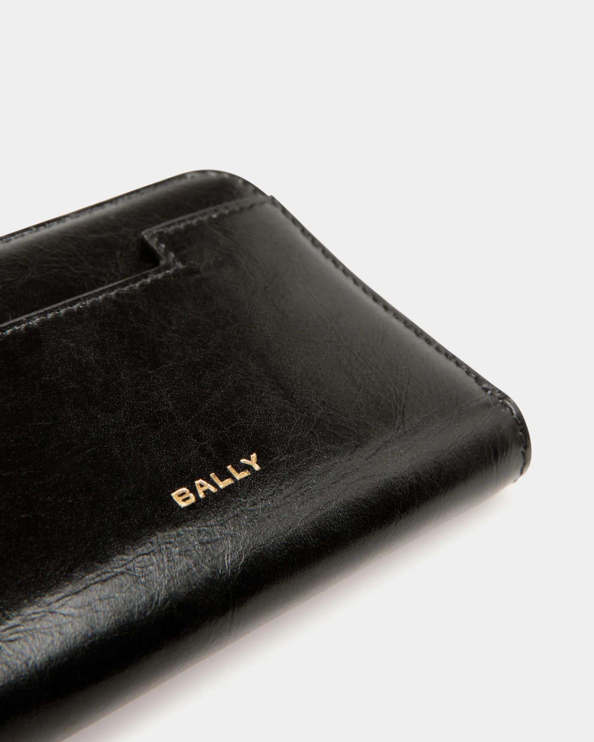 Easy Bally Zweiteilige Brieftasche Aus Leder In Schwarz
