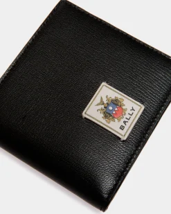 Easy Bally Zweiteilige Brieftasche Aus Leder In Schwarz