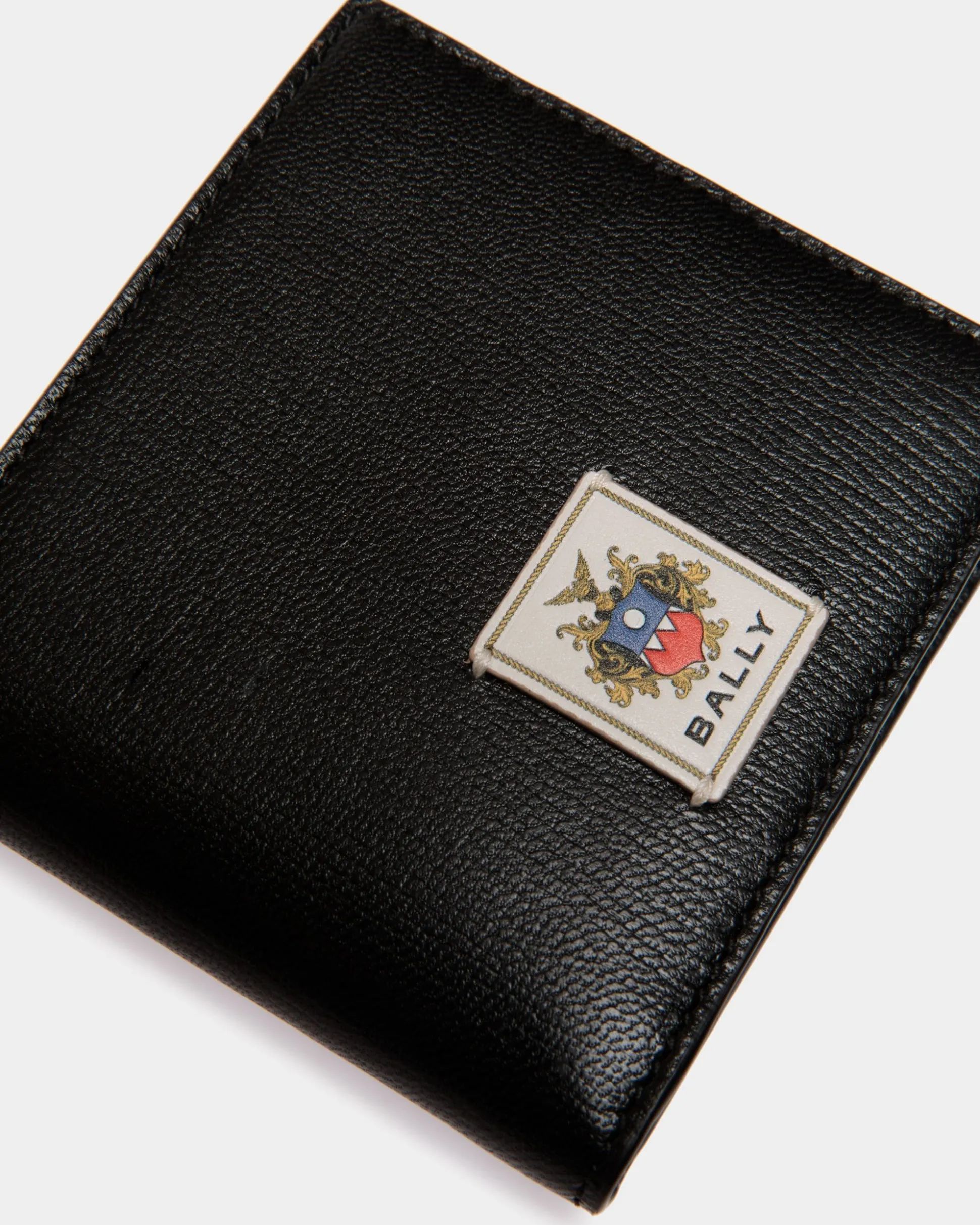 Easy Bally Zweiteilige Brieftasche Aus Leder In Schwarz