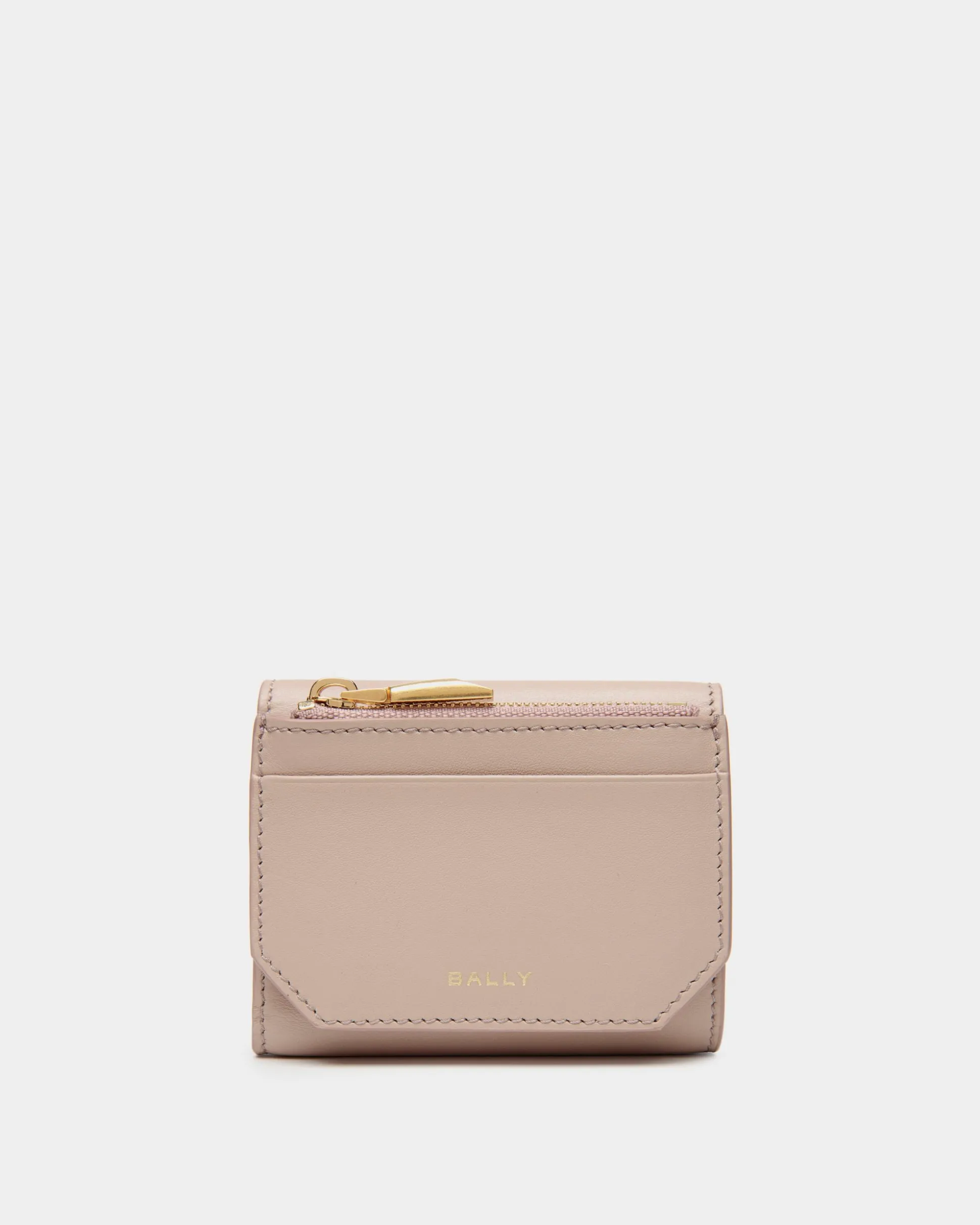 Emblem Geldbörse Aus Leder In Light Beige
