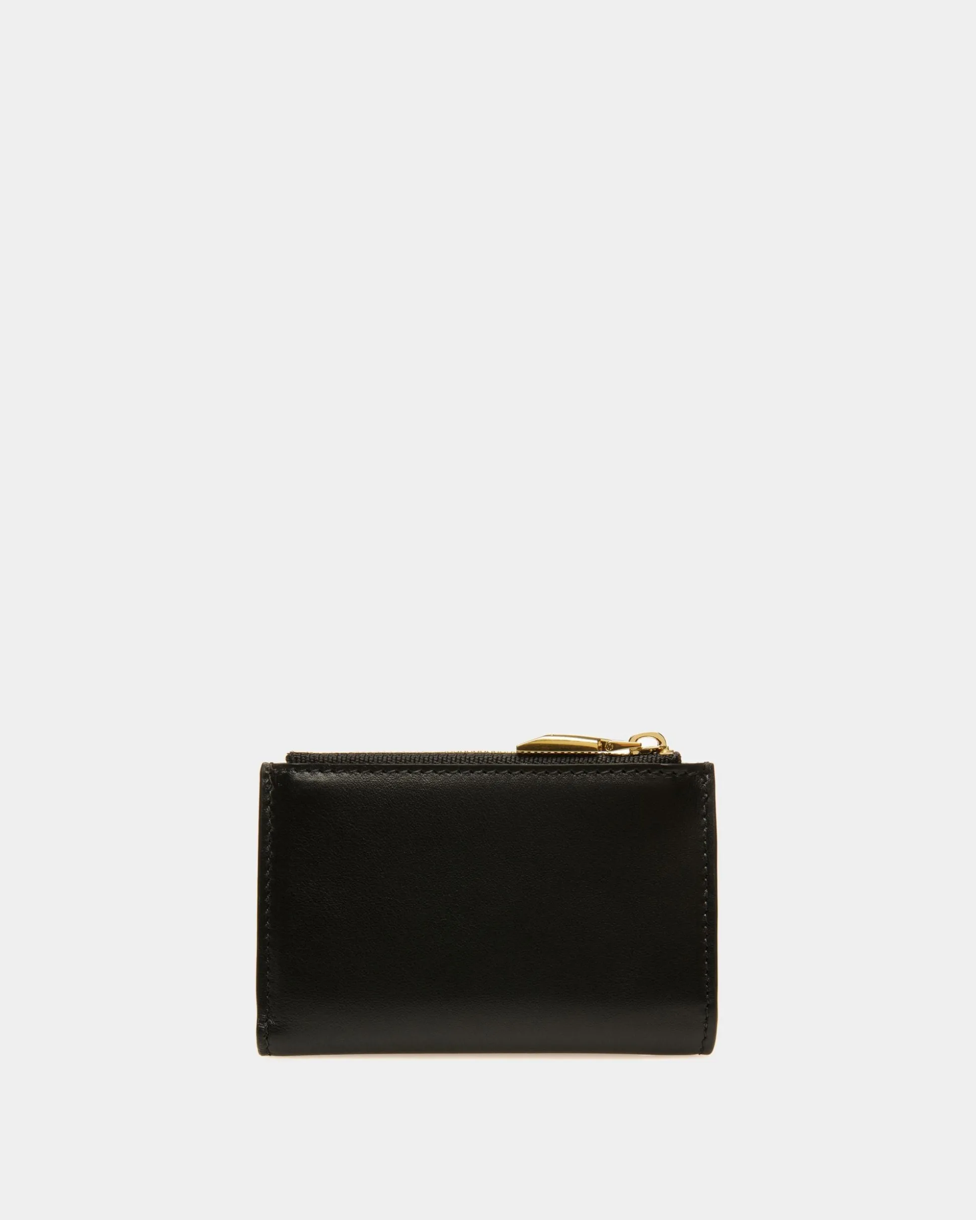 Emblem Geldbörse Aus Leder In Schwarz