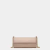Emblem Minitasche Aus Leder In Light Beige
